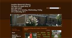 Desktop Screenshot of lanpherlibrary.org