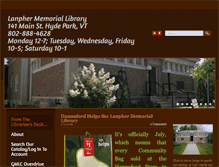 Tablet Screenshot of lanpherlibrary.org